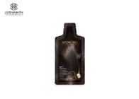 Shampooing brun clair rapide de couleur de cheveux, shampooing doux de teinture capillaire de formule de sachets
