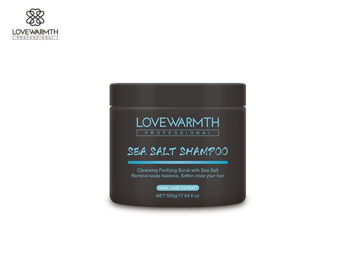 Shampooing de clarification de cuir chevelu de sel de mer pour les cheveux décontractés, shampooing de nettoyage profond de cheveux d'éléments nutritifs