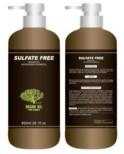Sulfatez le conditionneur pour cheveux libre 300ml 500ml 800ml d'huile d'argan adapté aux besoins du client