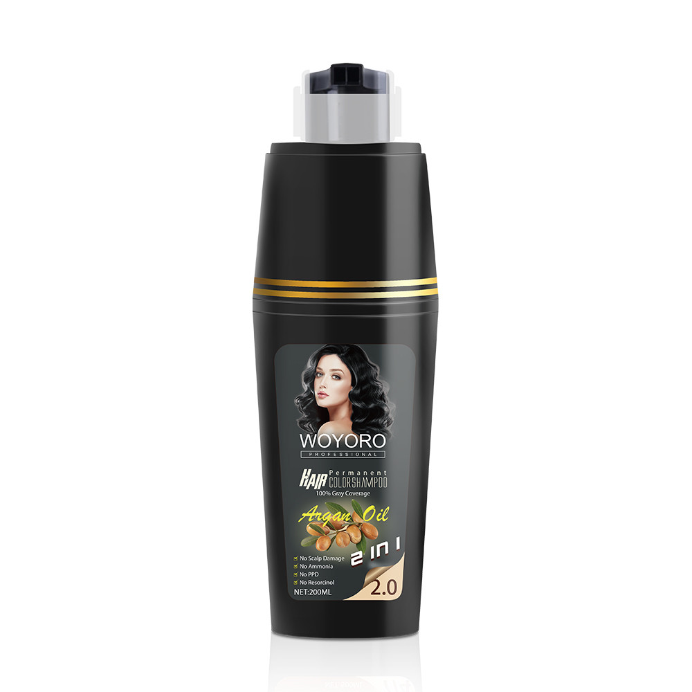 Shampooing noir de couleur de teinture capillaire active de la protéine 280ml pour des femmes