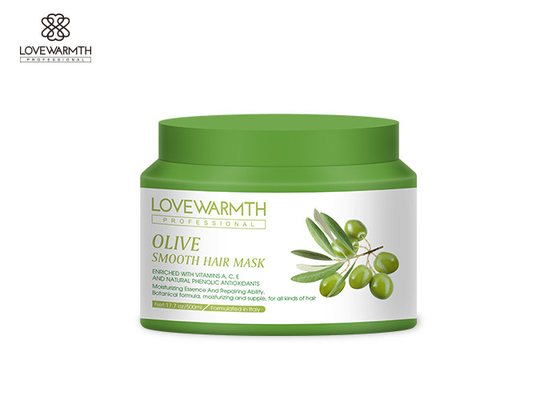 Olive lissez 2 dans 1 masque de réparation de cheveux hydratant la formule botanique durable
