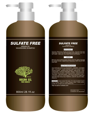Sulfatez le conditionneur pour cheveux libre 300ml 500ml 800ml d'huile d'argan adapté aux besoins du client