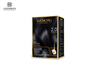 2,0 shampooing naturel de couleur de cheveux noirs doux pour la basse ammoniaque de couverture grise de cheveux