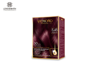 Coloration rapide de shampooing de couleur de cheveux d'huile d'argan pas dur pour racler 15ml * 2 volumes